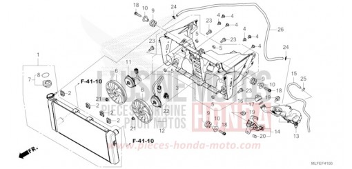 RADIATOR/RESERVE TANK NT1100DES de 2025